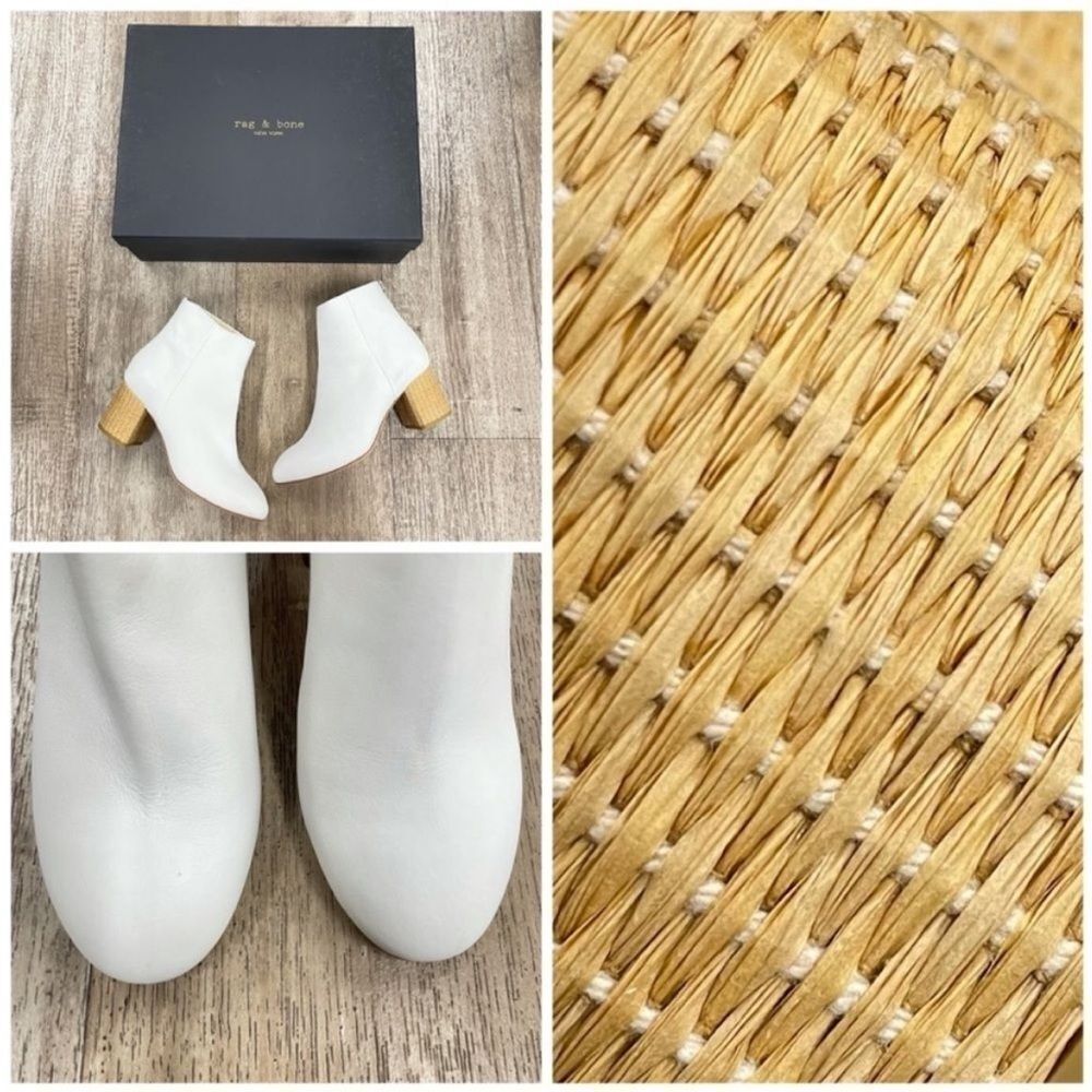 Rag & Bone Drea Leather Boot In White